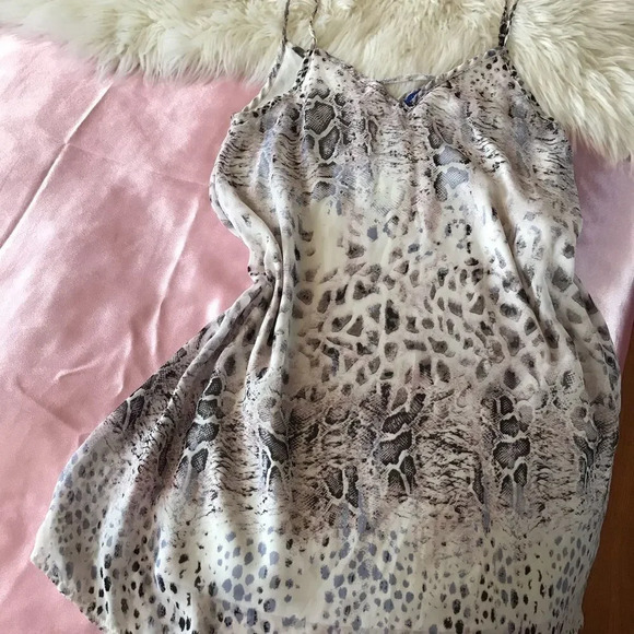 Sweet Claire gray snake print slip dress - Picture 6 of 8